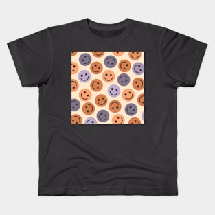 Fall Color Happy Faces Kids T-Shirt